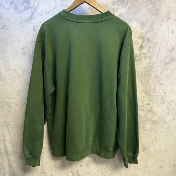 Vintage Disney Tigger Golf Sweatshirt Mens L 23x26.5 Green Crew Neck Grandpa Y2K - Picture 2 of 15
